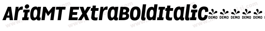 AriaMT ExtraBoldItalic字体转换